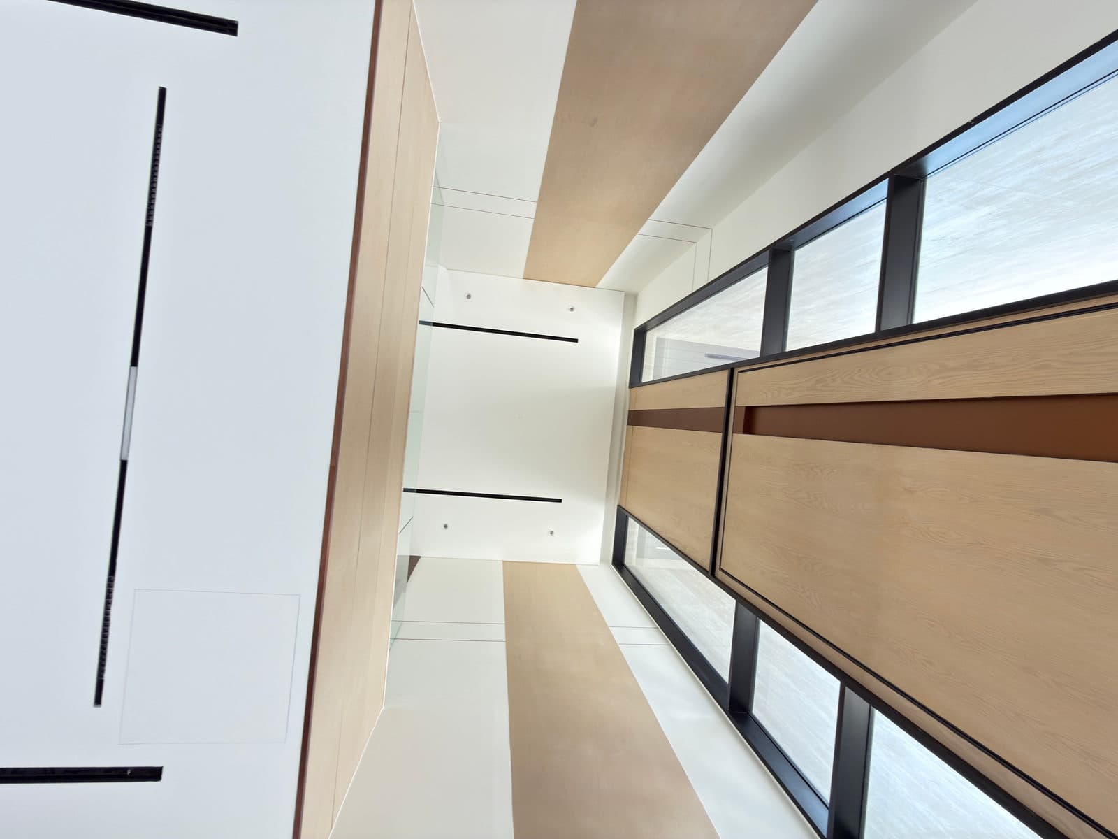The upper-floor corridor